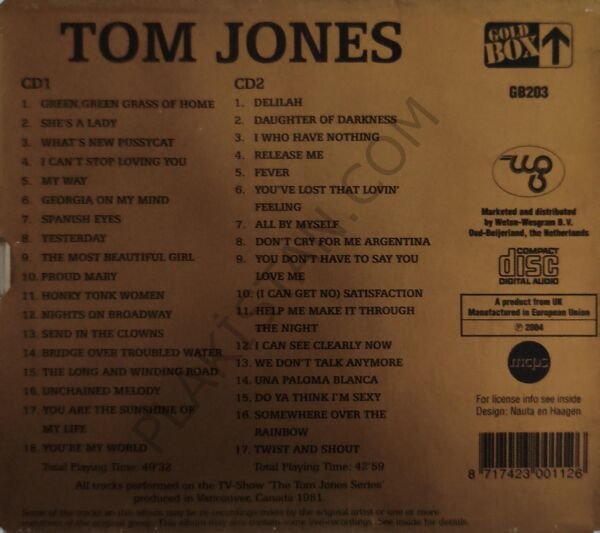 Tom Jones – Green, Green Grass Of Home CD