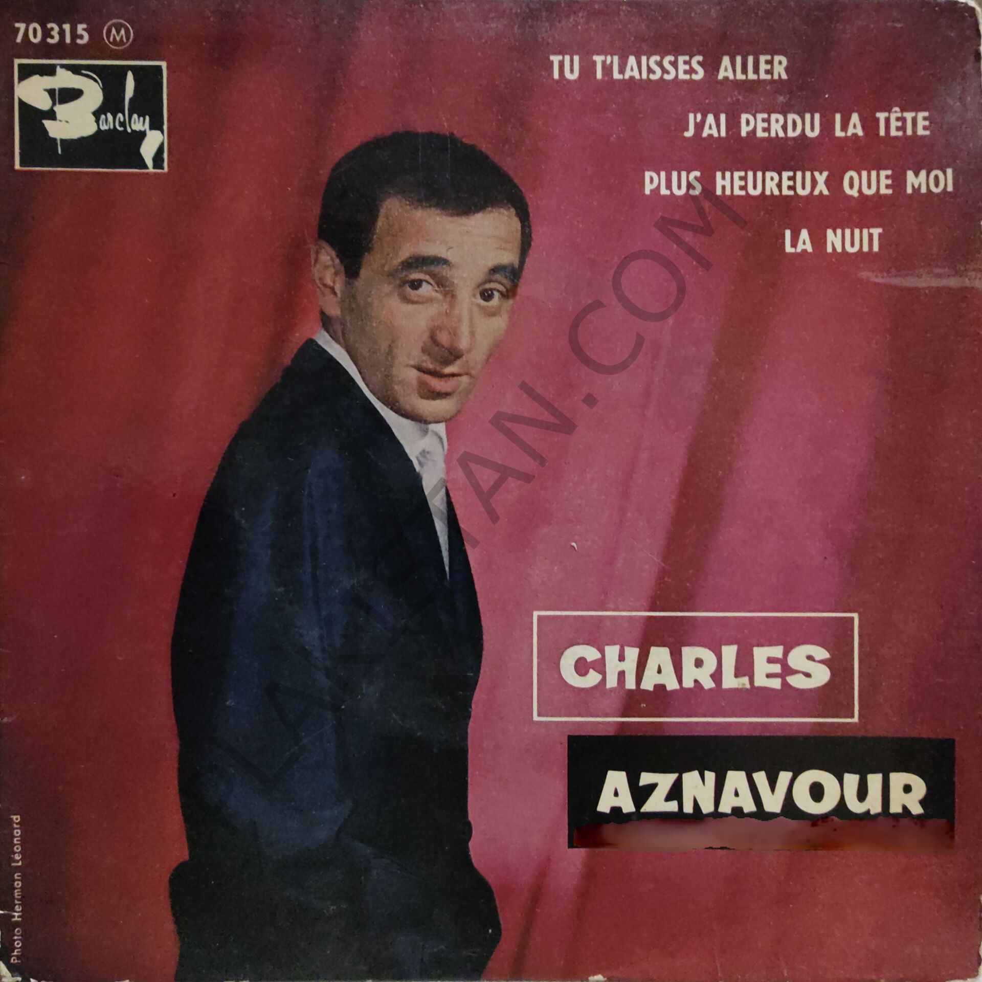 Charles Aznavour – Tu T'Laisses Aller 45 lik PLAK