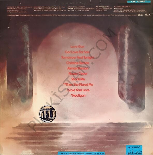 KISS - LOVE GUN LP PLAK