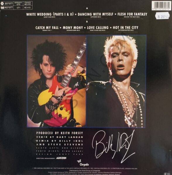 Billy Idol – Vital Idol LP PLAK