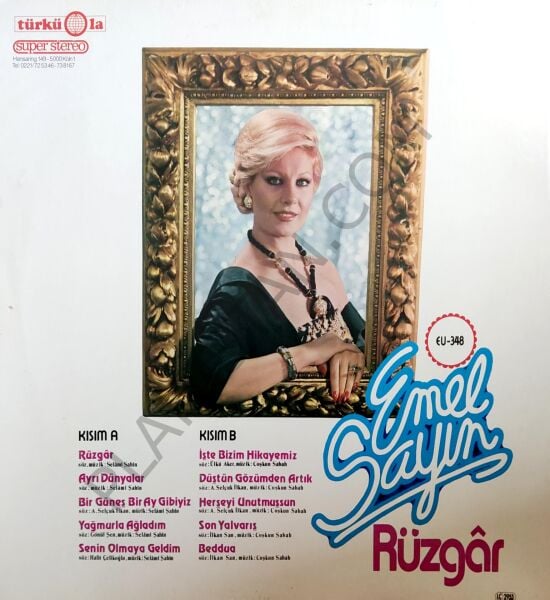Emel Sayın -&  Rüzgar LP Türkola Alman baskı LP PLAK