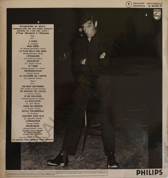 Yves Montand – A L'Olympia LP PLAK