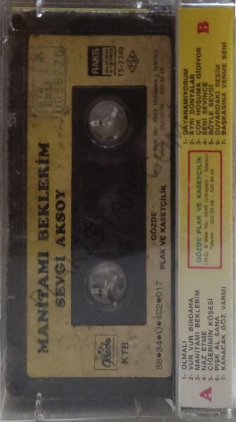 Sevgi Aksoy - Manitamı Beklerim KASET