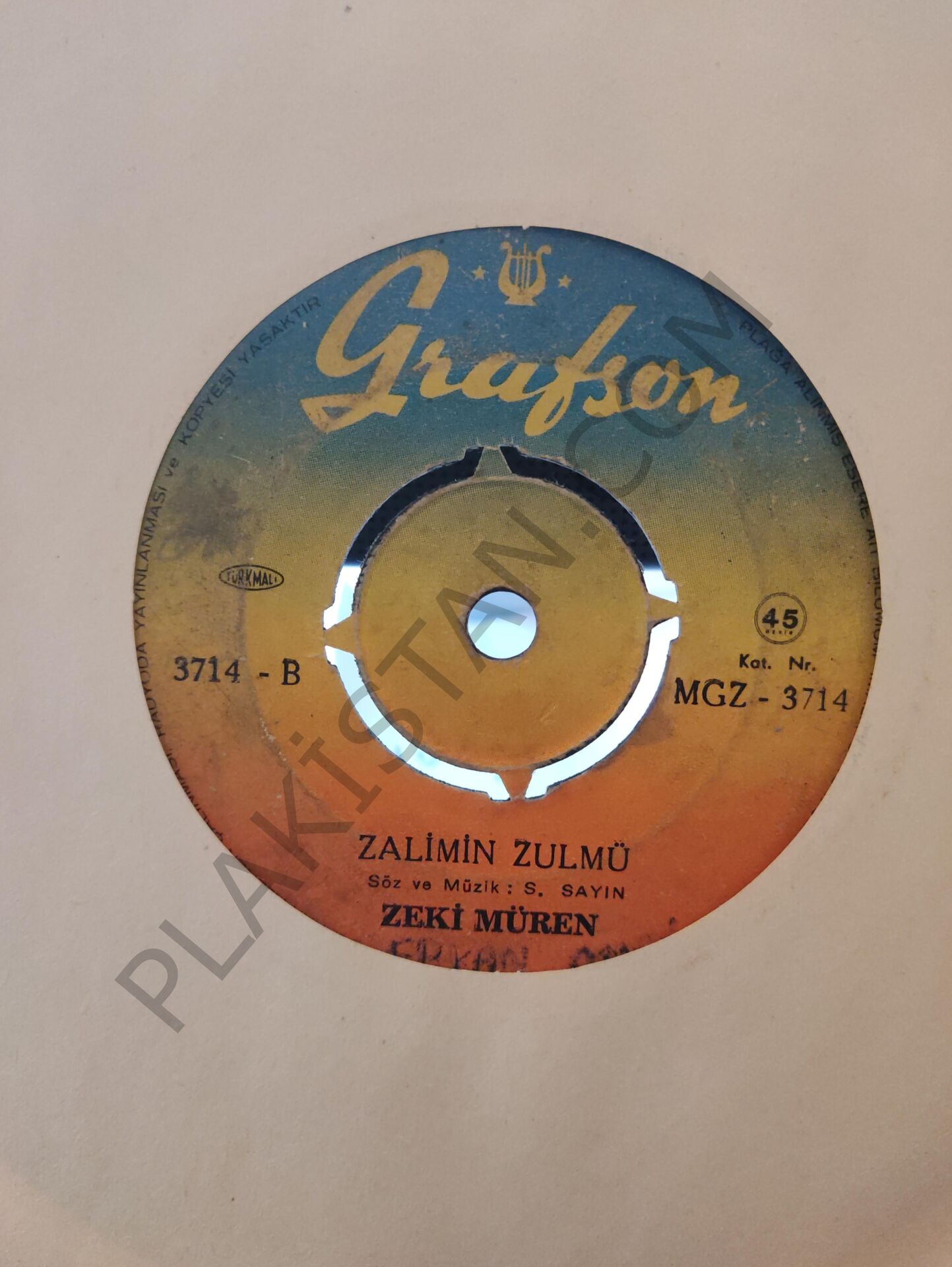 Zeki Müren - Zalimin Zulmü 45lik