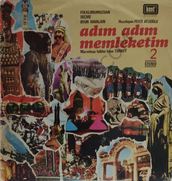 Folklorumuzdan Seçme Oyun Havaları Adım Adım Memleketim 2  LP PLAK
