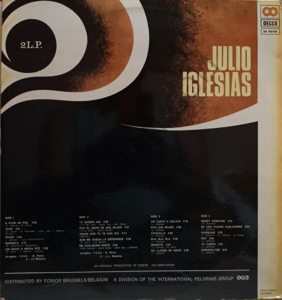 JULIO IGLESIAS -  2 LP PLAK