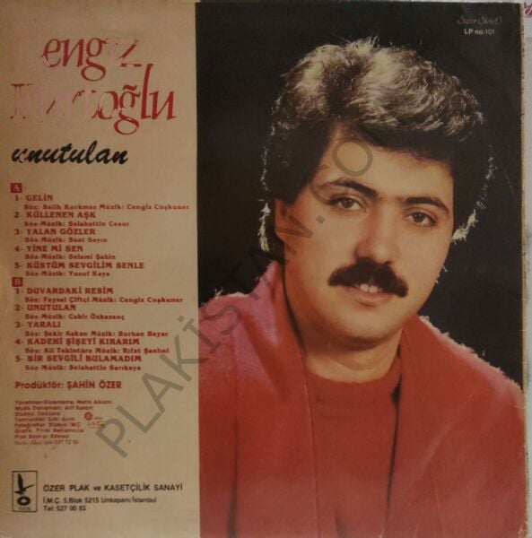 Cengiz Kurtoğlu &  Unutulan LP PLAK