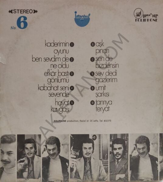 Orhan Gencebay- NADİR İSRAİL BASKI- Kaderimin Oyunu  LP PLAK
