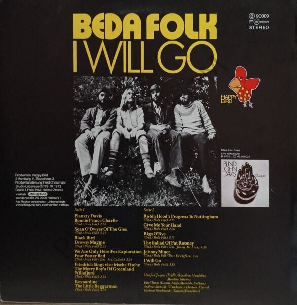 Beda Folk – I Will Go LP PLAK