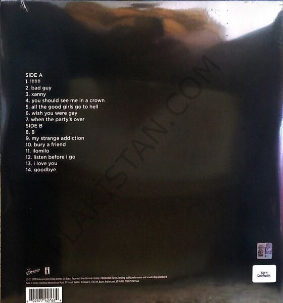 Billie Eilish – Bad Guy LP PLAK