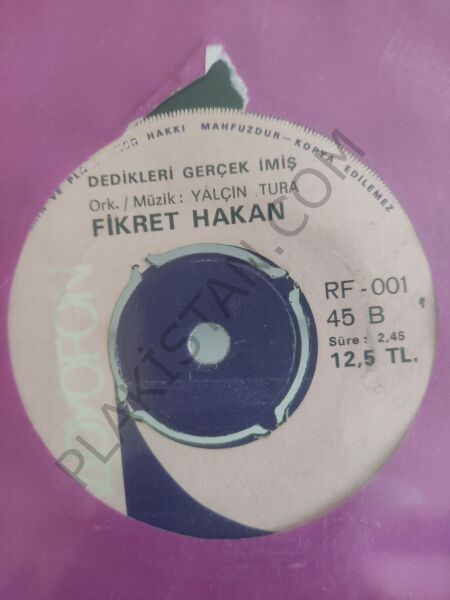 Fikret Hakan Cemo 45lik - PLAK