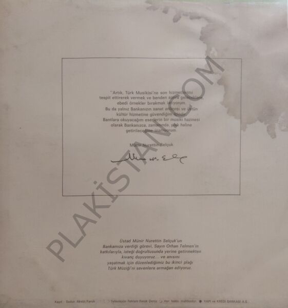 Munir Nurettin Selçuk Üstad 2 LP