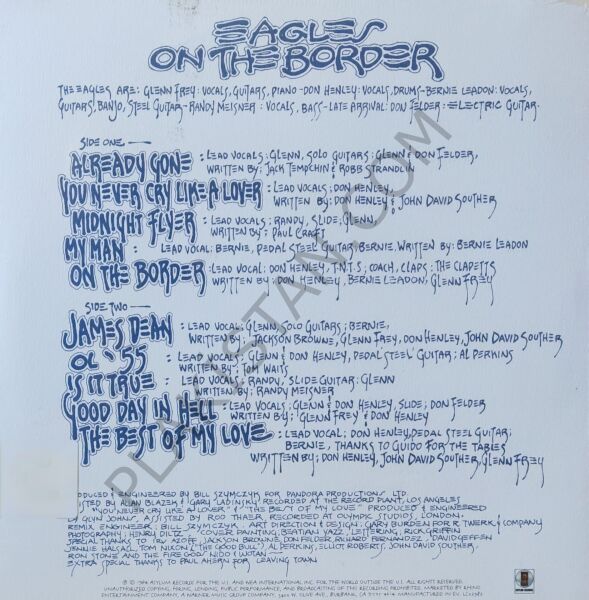 Eagles - On The Border LP PLAK