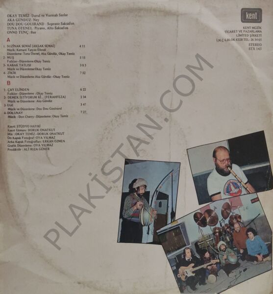 Okay Temiz & Oriental Wind Zikir - Çay elinden  LP PLAK