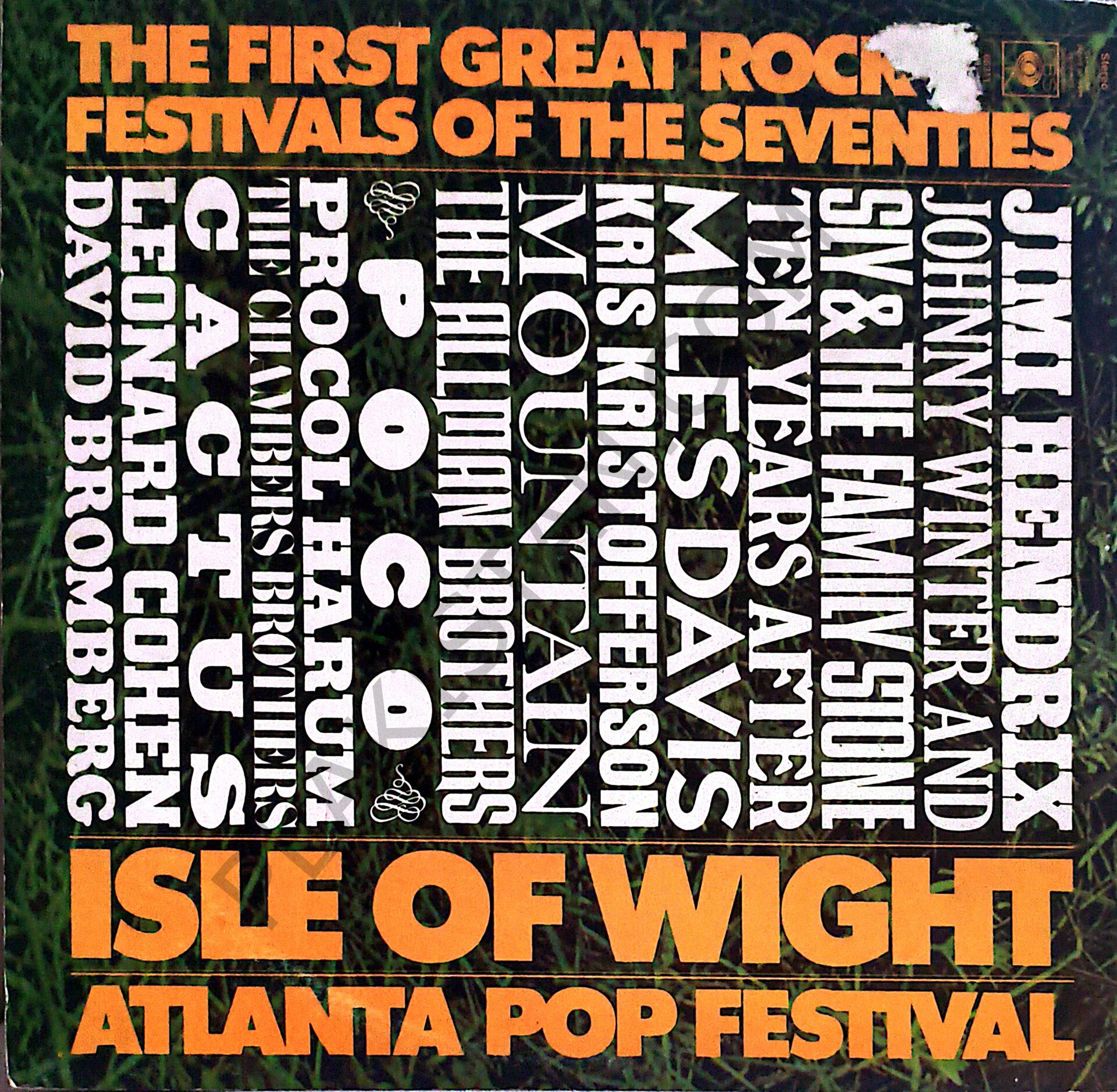 The First Great Rock Festivals Of The Seventies - Isle Of Wight / Atlanta Pop Festival 3 LP PLAK