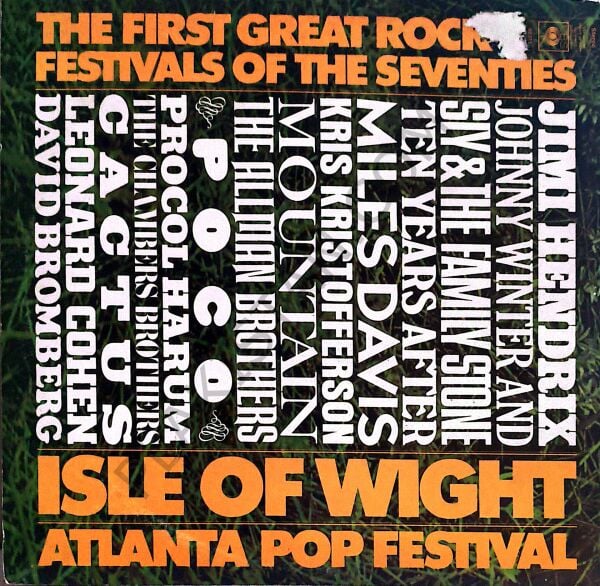 The First Great Rock Festivals Of The Seventies - Isle Of Wight / Atlanta Pop Festival 3 LP PLAK