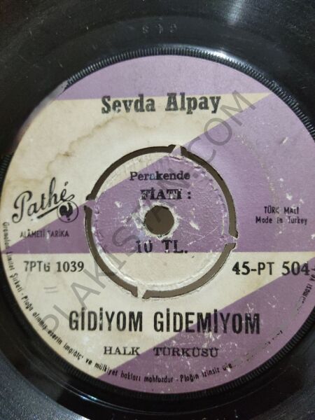 Sevda Alpay-  Çayır çimen geze geze - 45 lik PLAK