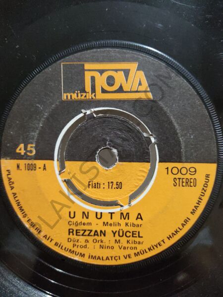 Rezzan Yücel - Unutma - 45 lik PLAK