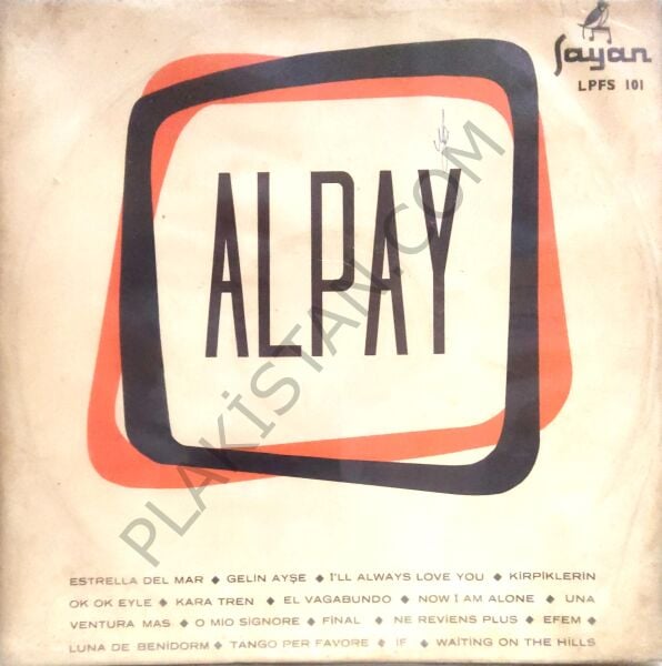 Alpay - Sayan ilk LP PLAK