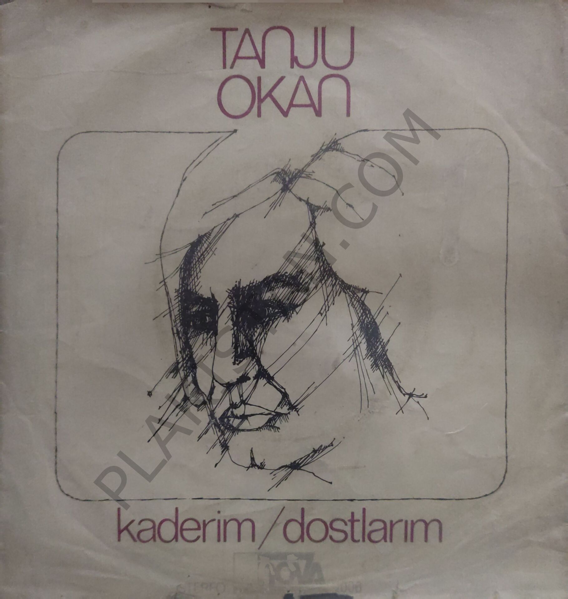 Tanju Okan - Kaderim - 45 lik PLAK