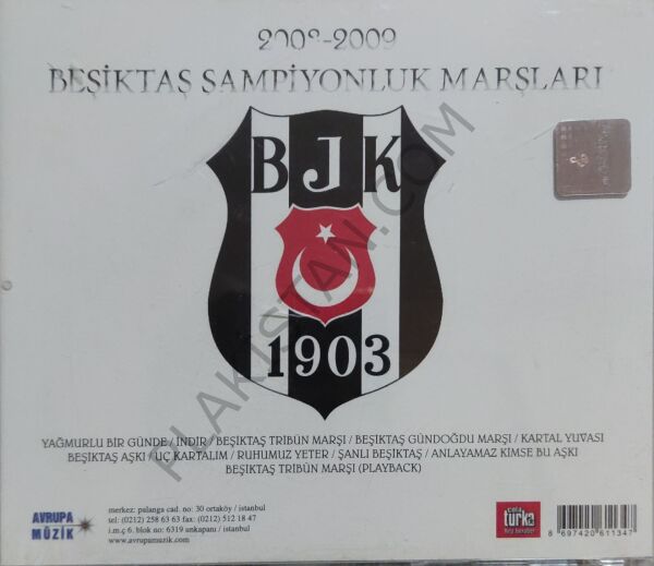 Beşiktaş - 2008-2009 Şampiyonluk Marşları CD