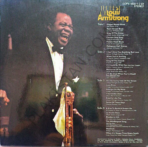 The Best Of Louis Armstrong 2 LP PLAK