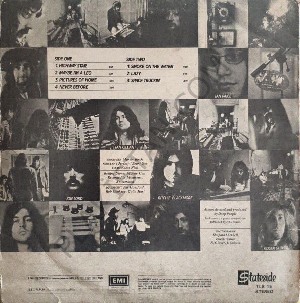 DEEP PURPLE - MACHINE HEAD LP PLAK