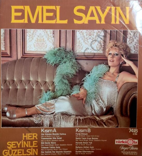 Emel Sayın Her Şeyinle Güzelsin Türkola Alman baskı  LP PLAK