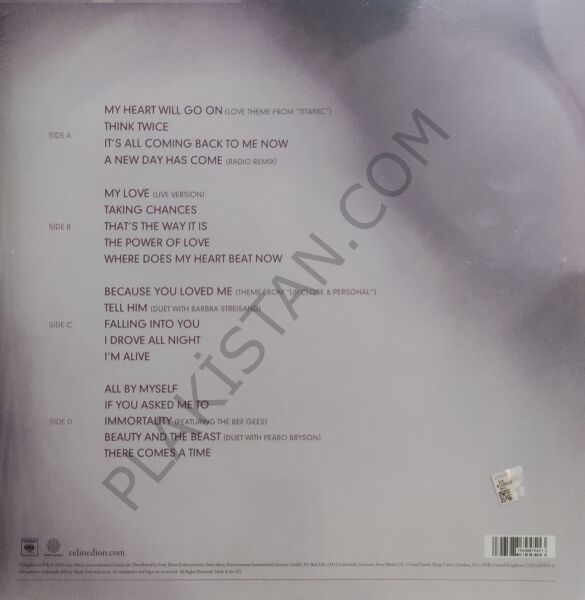 Celine Dion* – My Love Essential Collection LP PLAK