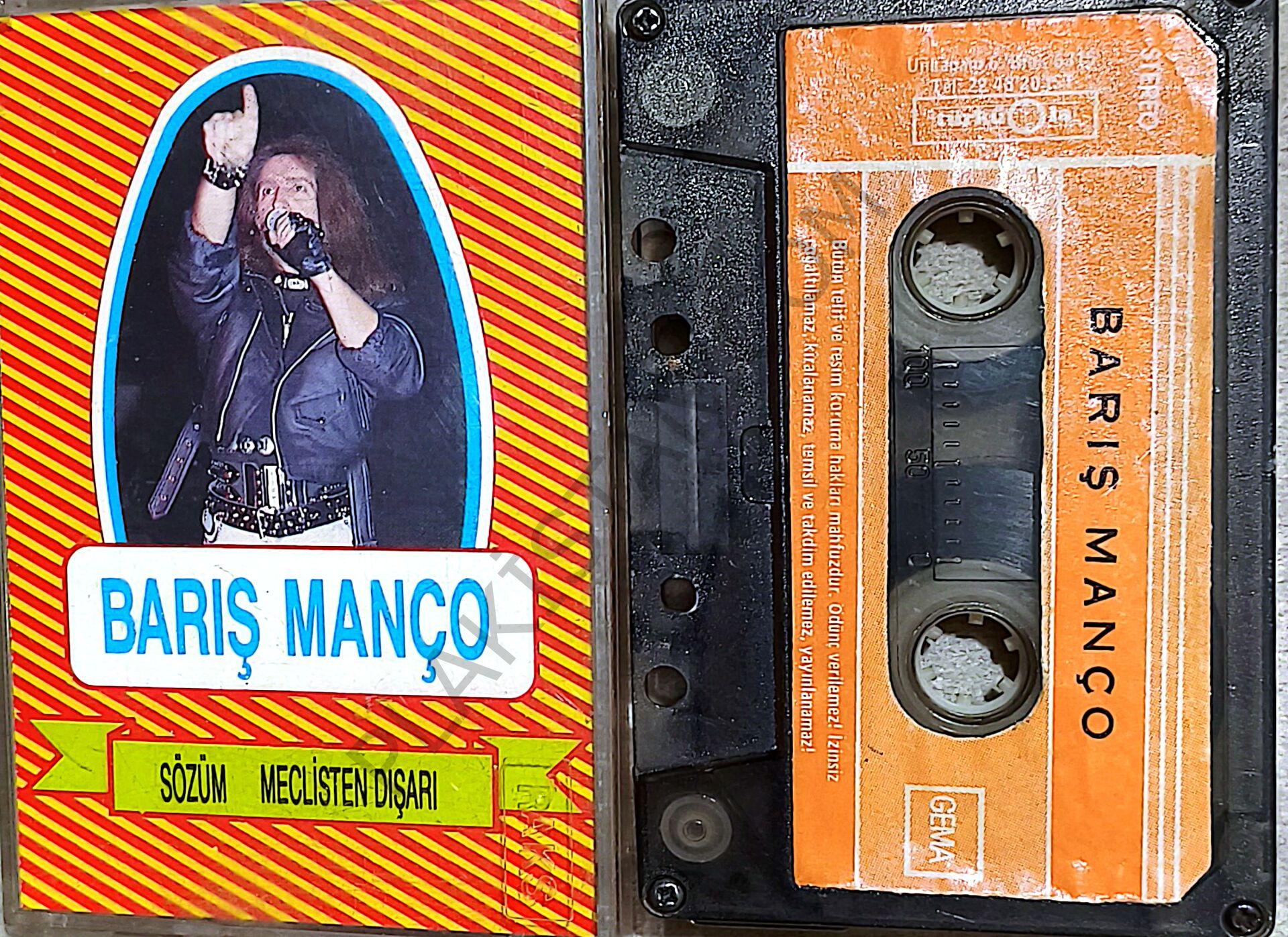 Barış Manço – Sözüm Meclisten Dışarı KAĞIT BASKI YERLİ TÜRKÜOLA KASET