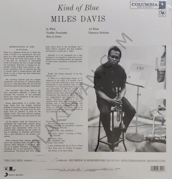 Miles Davis – Kind Of Blue LP PLAK