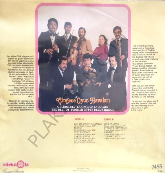 Çingene Oyun Havaları Türkola Alman baskı PLAK