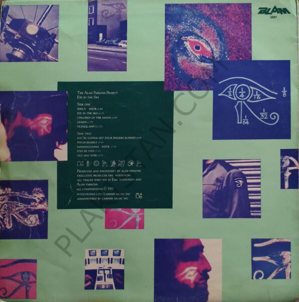 THE ALAN PARSONS PROJECT - EYE IN THE SKY LP PLAK