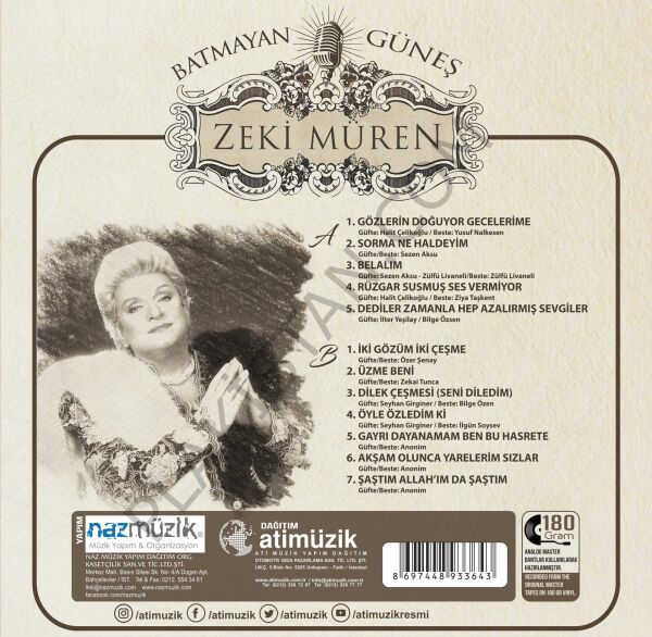 Zeki Müren - Batmayan Güneş LP PLAK
