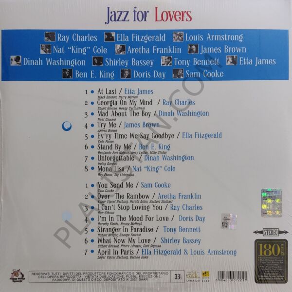 Jazz For Lovers - Çeşitli Sanatçılar LP PLAK