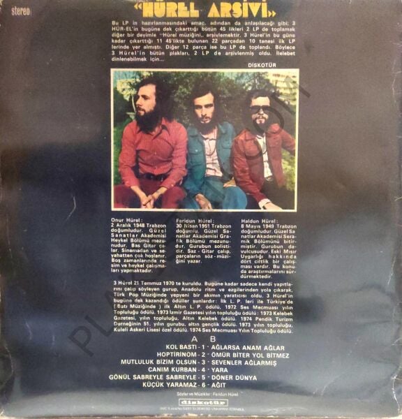 3 Hür-el Hürel Arşivi LP PLAK