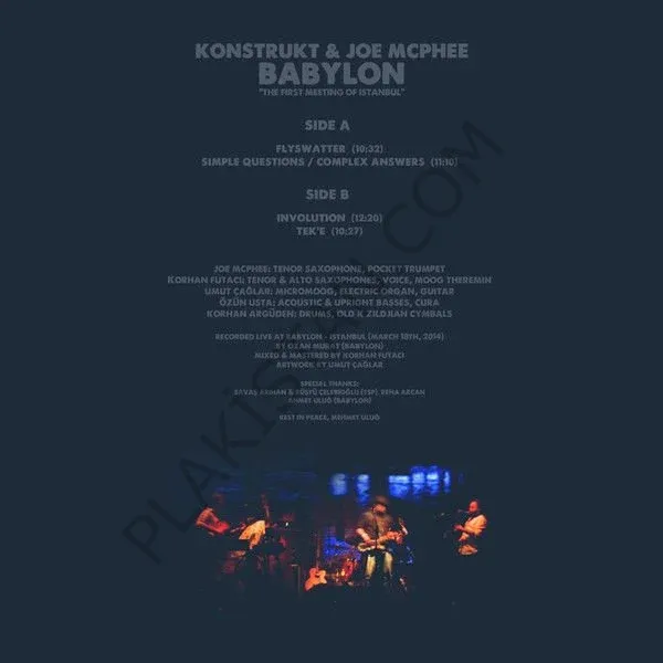 Konstrukt & Joe McPhee – Babylon LP