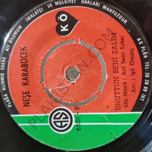 Mine Koşan - Kapaksız - Hatıralar İz Bırakır 45lik PLAK