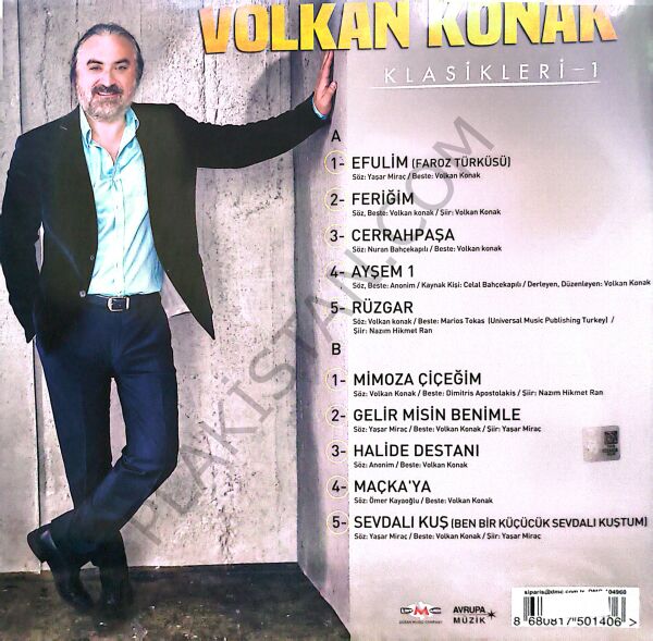 Volkan Konak - Klasikleri 1 - LP PLAK