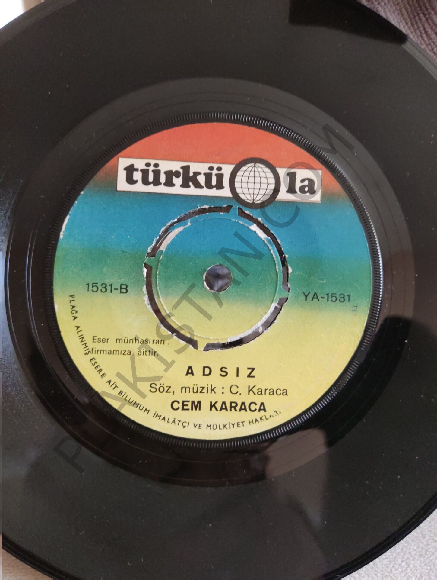 Cem Karaca - Unut beni /  Adsız 45lik PLAK