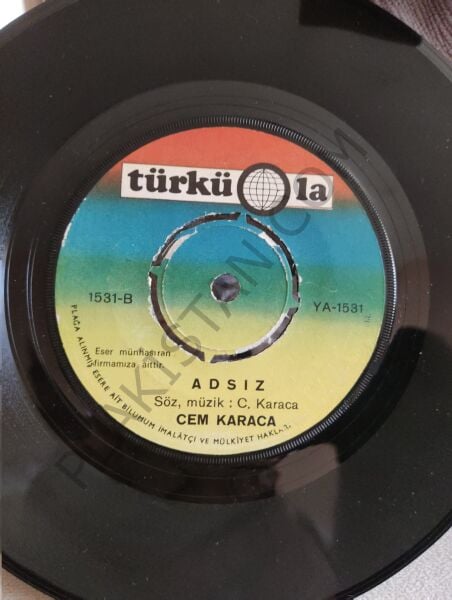 Cem Karaca - Unut beni /  Adsız 45lik PLAK
