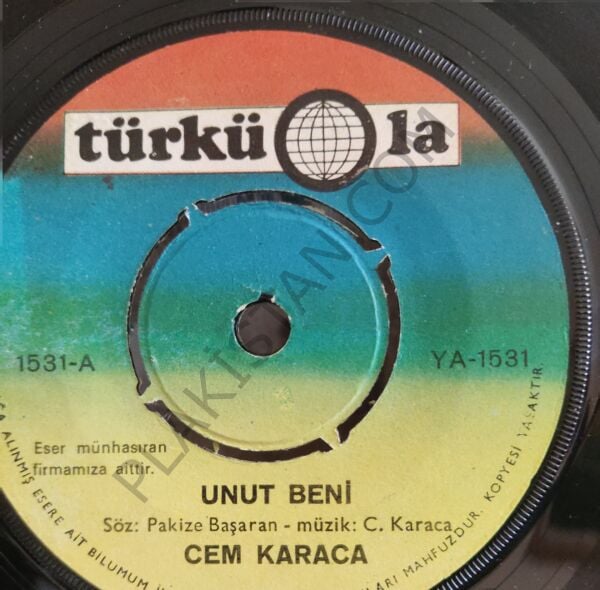 Cem Karaca - Unut beni /  Adsız 45lik PLAK