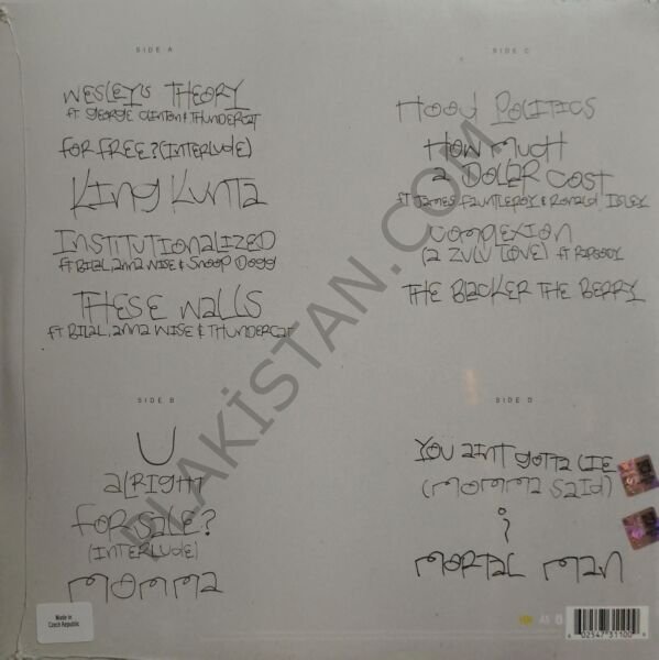 Kendrick Lamar To Pimp A Butterfly LP PLAK