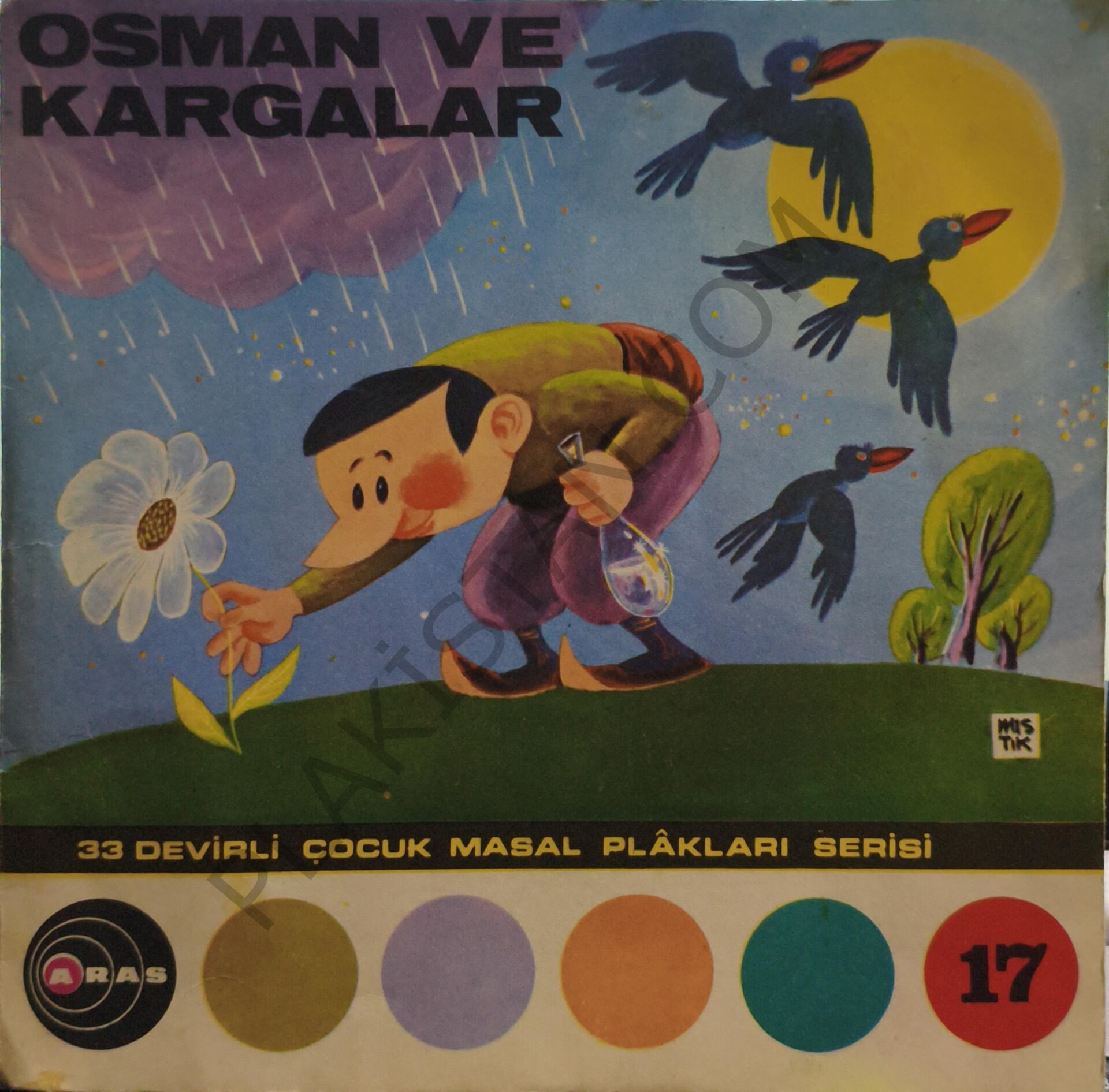 TİJEN YASA - BİR PADİŞAHIN ÜÇ OĞLU / OSMAN VE KARGALAR (MASAL PLAĞI) 33 DEVİR 45 LİK PLAK