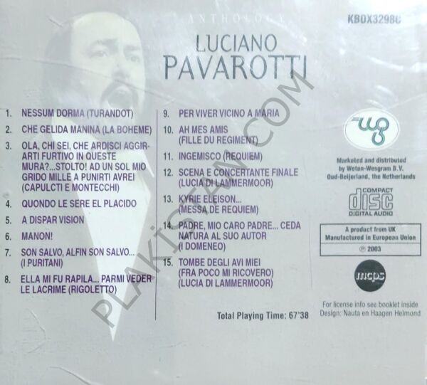 Lucıano Pavarotti CD 3
