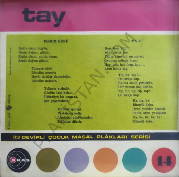 Nurfer Aksan – Doğum Günün Kutlu Olsun / Tay 33 DEVİR 45 LİK PLAK