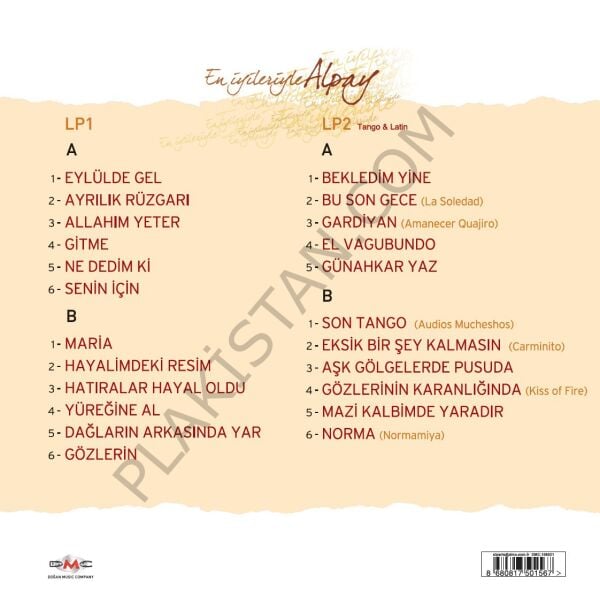 ALPAY - EN İYİLERLE LP PLAK