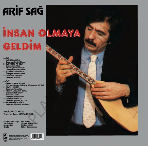 ARİF SAĞ - İNSAN OLMAYA GELDİM LP PLAK
