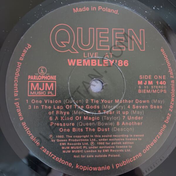 Queen – Live At Wembley '86 ( POLANYA BASKI ÖZEL ) LP PLAK
