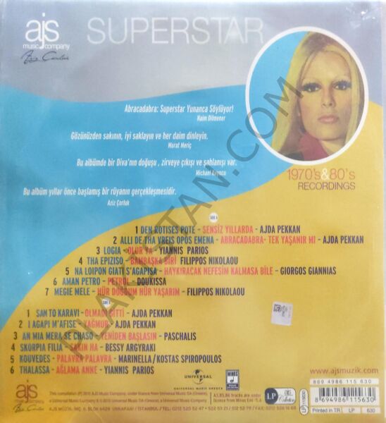 Ajda Pekkan Greek Songs LP